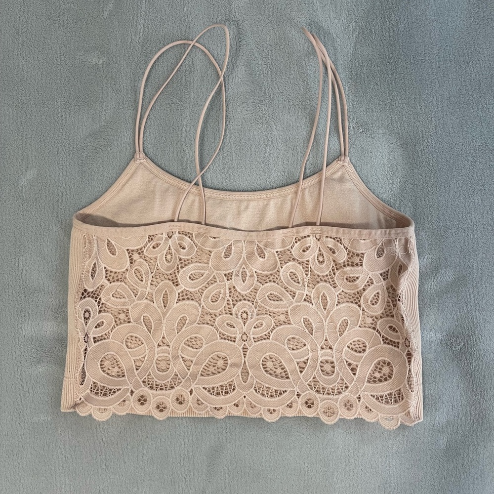 hollister laced back tank top